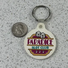 Par-A-Dice Par A Dice Slot Club Riverboat Casino Souvenir Keychain Key Ring