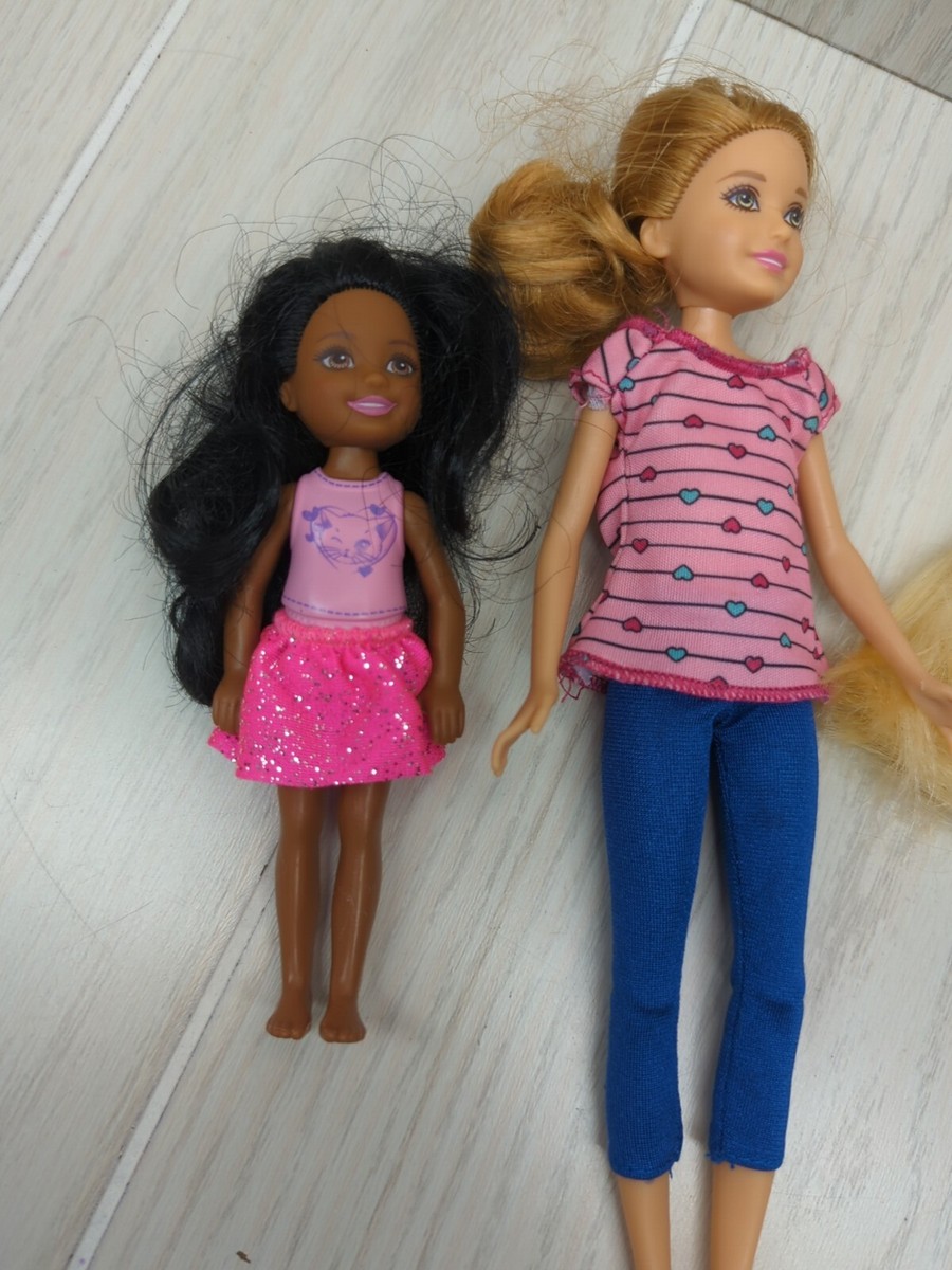 Lot 4 enfants Barbie Stacie Chelsea Kelsy afro TBE Vintage