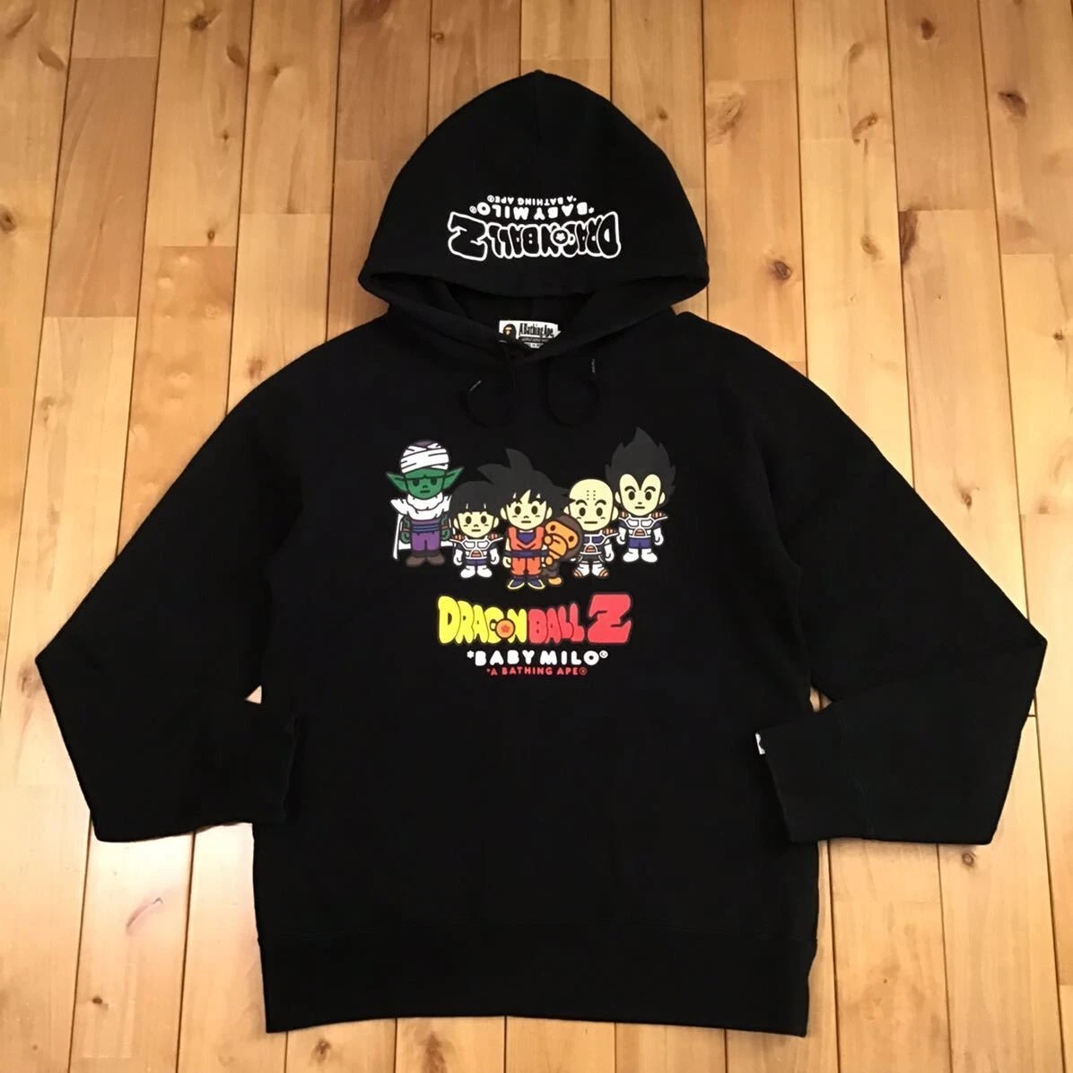 BAPE × Dragon Ball Z pullover hoodie milo Black A Bathing Ape Size M