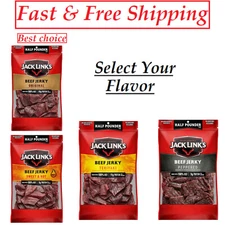 Jack Link's Beef Jerky, Half Pounder Large Jerky Bag, ( Select Your Flavor )
