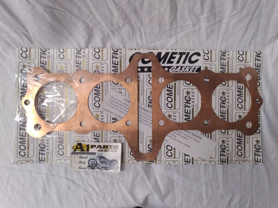 Junta de cabeza de cobre Cometic 75 mm 1166cc Racing Kawasaki Z1000 Z900 C8182 NOS Foto 2 de 3
