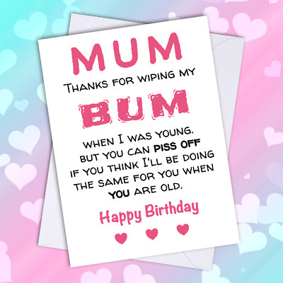 Tarjeta De Cumpleaños Divertida Y Gamberra Para Mamá: "Cheeky Banter" - Original Regalo Para Navidad O Cumpleaños
