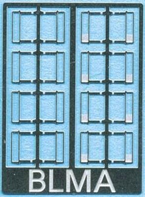 BLMS Diesel Locomotive Wind Deflectors - N Scale Model Railroad Scratch Supply