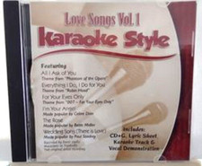 Karaoke Style Love Songs Volume 1 CD G Daywind