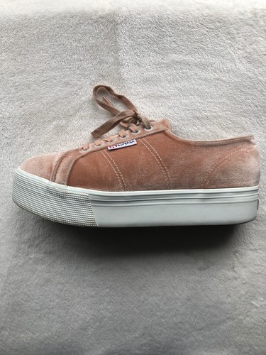 superga plateau leder