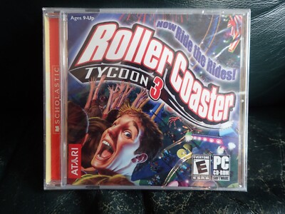 Roller Coaster Tycoon 3 (PC CD) New, sealed, fast shipping
