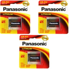 3 x Panasonic CRP2, EL223A ,DL223, K223LA, 5024LC 6v Photo Lithium Battery  