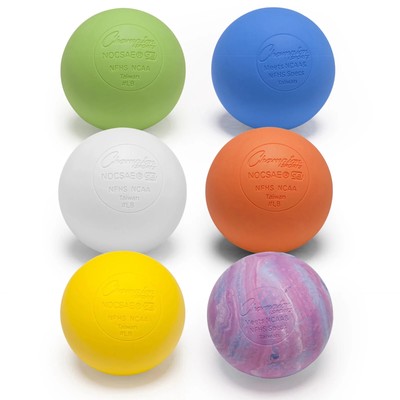 Champion Sports Lacrosse Balls, Multiple Color Options