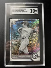 2022 Bowman Chrome Prospects B&W Mini-Diamond #BCP182 Anthony Volpe SGC 10