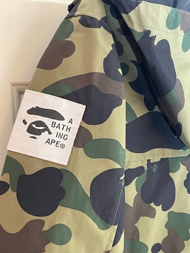 Bathing Ape hooded windbreaker BAPE camo; men's size Small - Picture 2 of 6