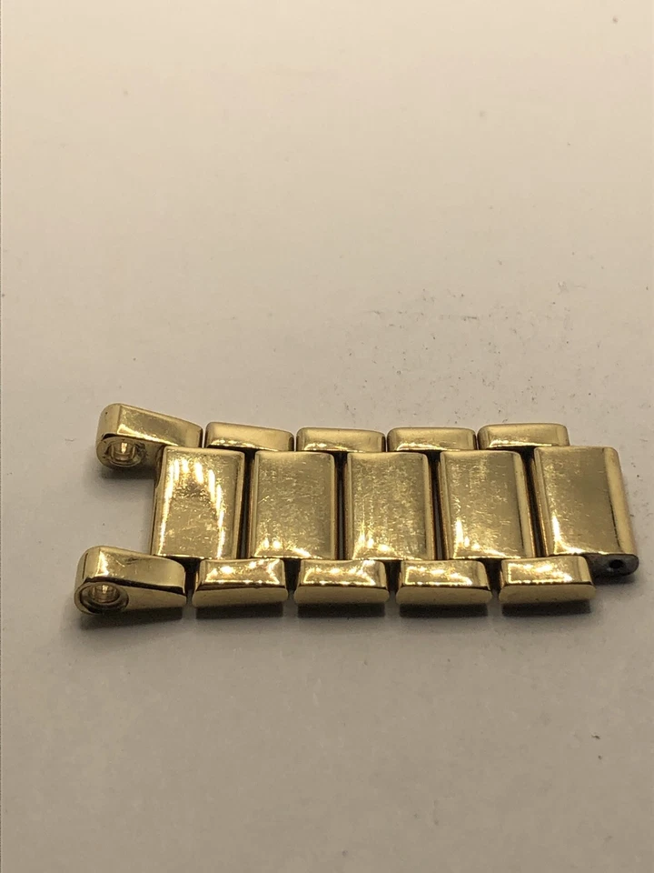 Piezas de reloj Michael Kors correa parcial eslabones sin cierre dorado 18 mm FK43 Foto 3 de 4