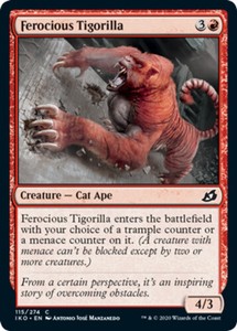 Ferocious Tigorilla x4 - Ikoria: Lair of Behemoths - NM-Mint, English - Ikoria: