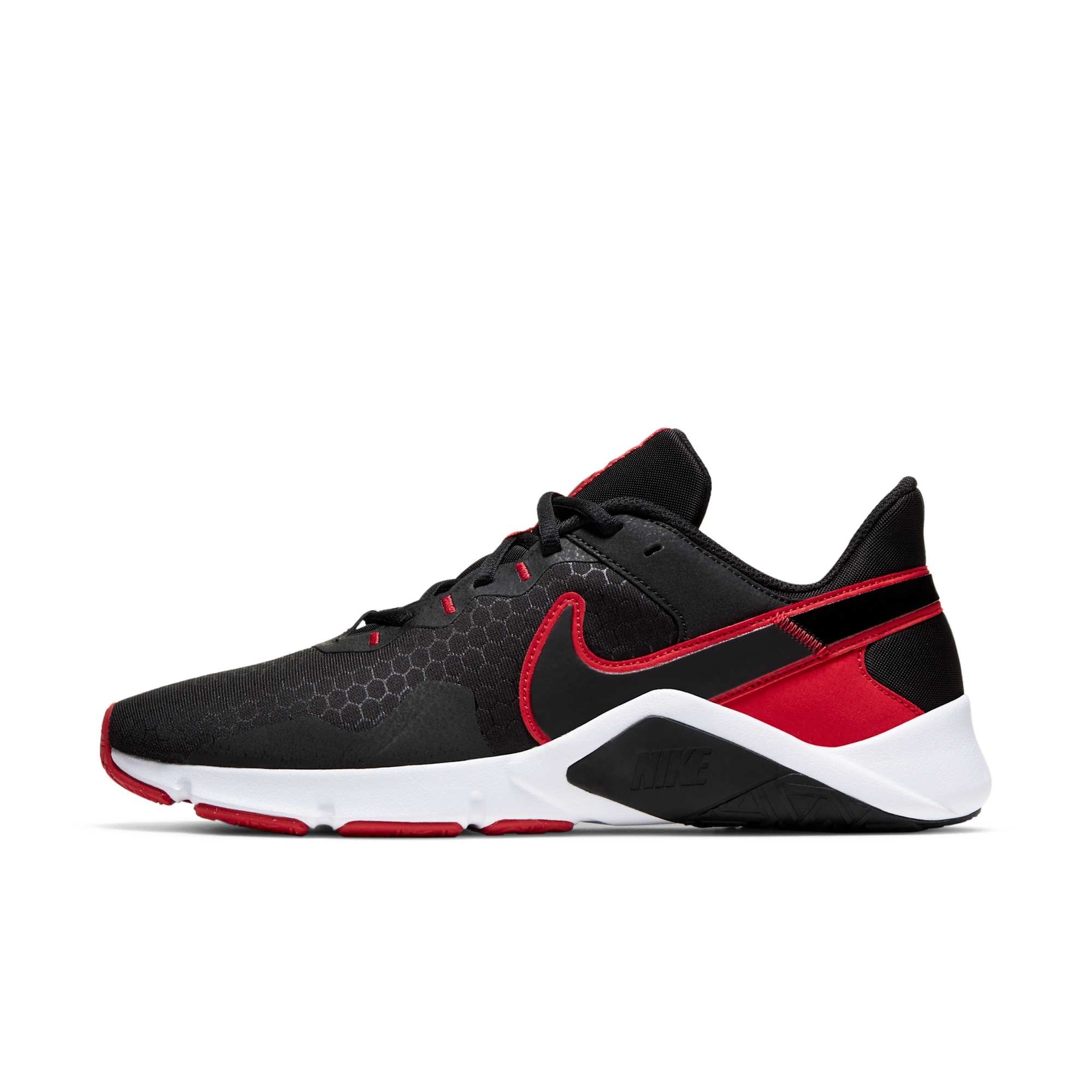 [CQ9356-005] MENS NIKE LEGEND ESSENTIAL 2 BLACK UNIVERSITY RED