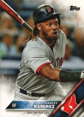 2016 Topps Baseball #321a - Hanley Ramirez - Boston Red Sox    16-795