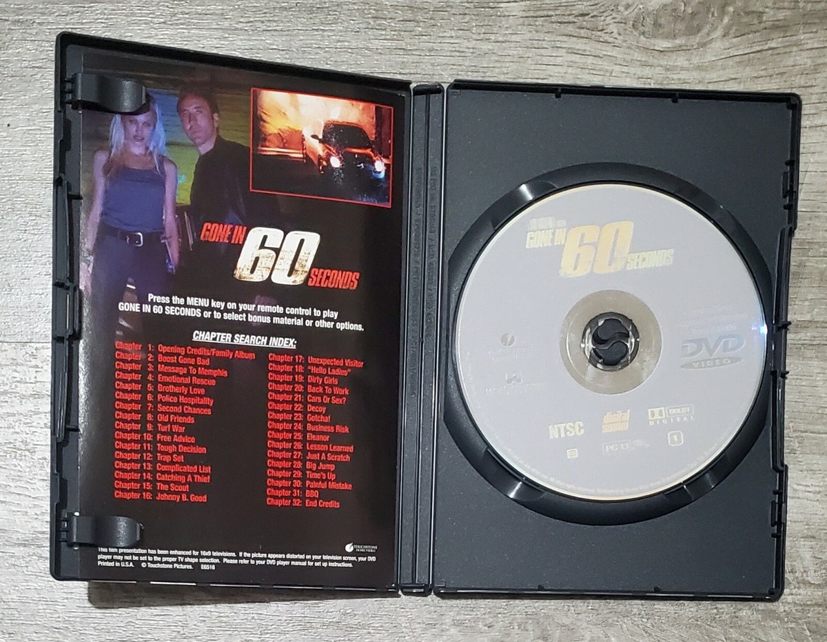 Gone In 60 Seconds DVD Nicolas Cage Angelina Jolie 717951008572 | eBay