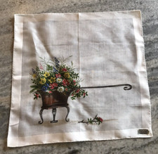 VINTAGE LEHNER HANDKERCHIEF UNUSED SWITZERLAND ORIGINAL TAG vintage with tags