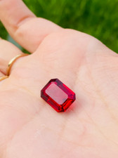 9.85 Ct Natural Certified BURMA Pigeon Blood Red Ruby Unheated Loose Gemstone