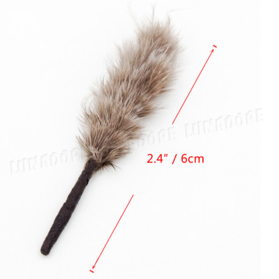 1:12 Dollhouse Feather Duster Black Handle Household Clean Tool Miniature Decor