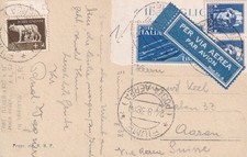 AAA654 Carte Postale Da Fiume Vers P.AEREA Depuis Allemagne