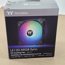 Thermaltake LE120 ARGB Sync PC Cooling Fan 3-Fan Pack  cl-f204-pl12sw-a 