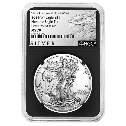 2021 (W) $1 1-oz T-1 American Silver Eagle NGC MS70 FDI ALS Label Retro Core