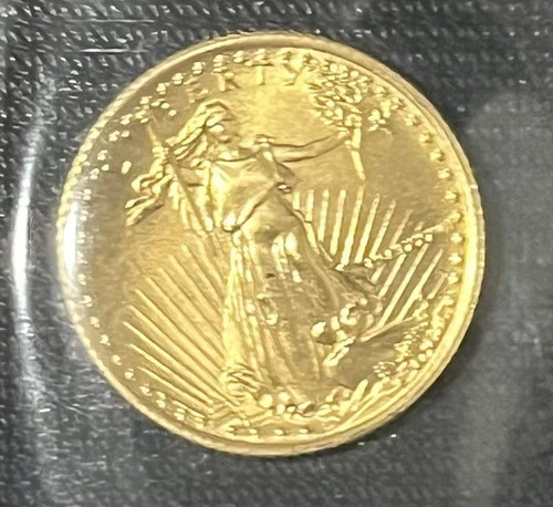 1987 $5.00 U.S 1/10 oz. Gold American Eagle uncirculated.
