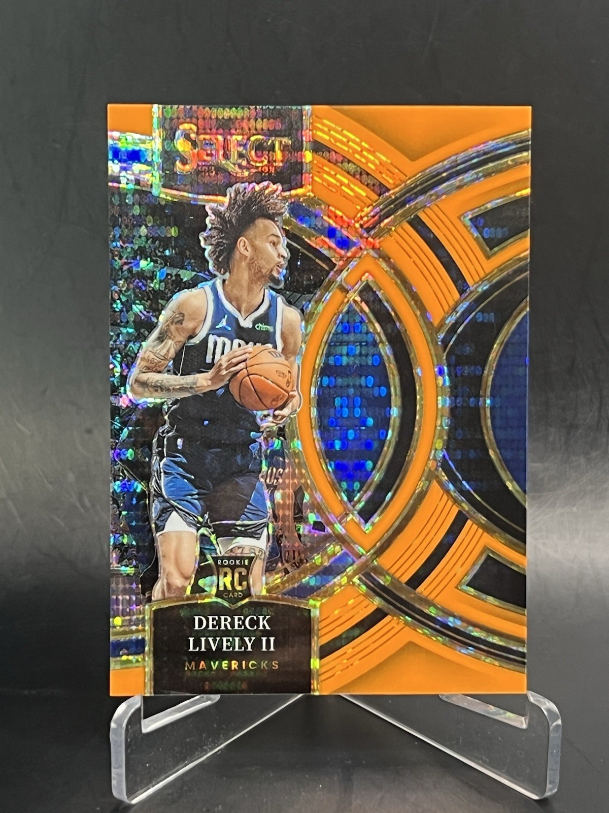 2023 Select FOTL Neon Orange Pulsar Prizm 12/15 Dereck Lively II #111 Rookie RC