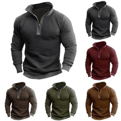 Herren Sweatshirt Langarm Nagelneu Zustand Reversausschnitt Polyester Stoff