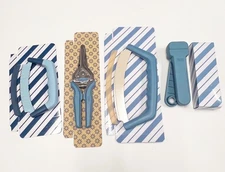 Kuhn Rikon Mezzaluna Knife Classic Shears Compact Jar Opener NEW SLATE BLUE