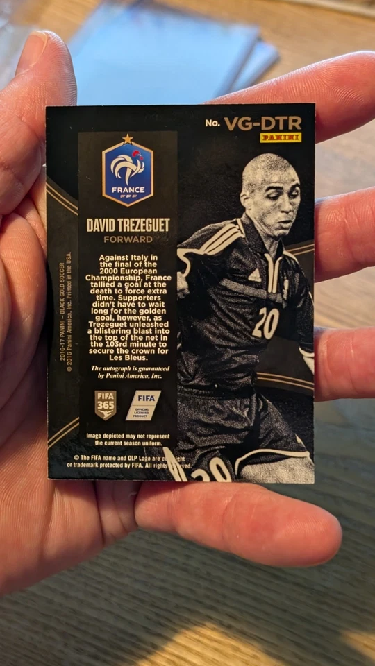 David Trezeguet - Black Gold Vintage Gold Auto - France - 16/17 - Image 2 of 2