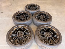 Land Rover Range Rover 23 Style 1075 Black Set Of Wheels 5 Tires Tpms Oem