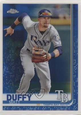 2019 Topps Chrome Blue Refractor 93/150 Matt Duffy #104 7l6