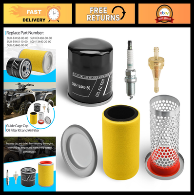 #ad Air Filter amp; Oil Filter Kit for Yamaha Grizzly Kodiak Bruin Compatible Parts $45.99
