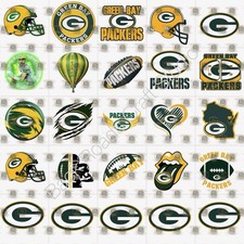 GB Packers Football Waterslide Nail Art Decals Set Of 50 Instructions & Bonus
