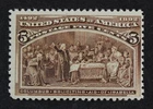 CKStamps: US Stamps Collection Scott#234 5c Columbian Mint VLH OG