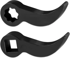 2 Pcs Pry Bar Wrench Adaptor Head - 2 Style Crowbar Adapter Head Tools Fits 1/2"