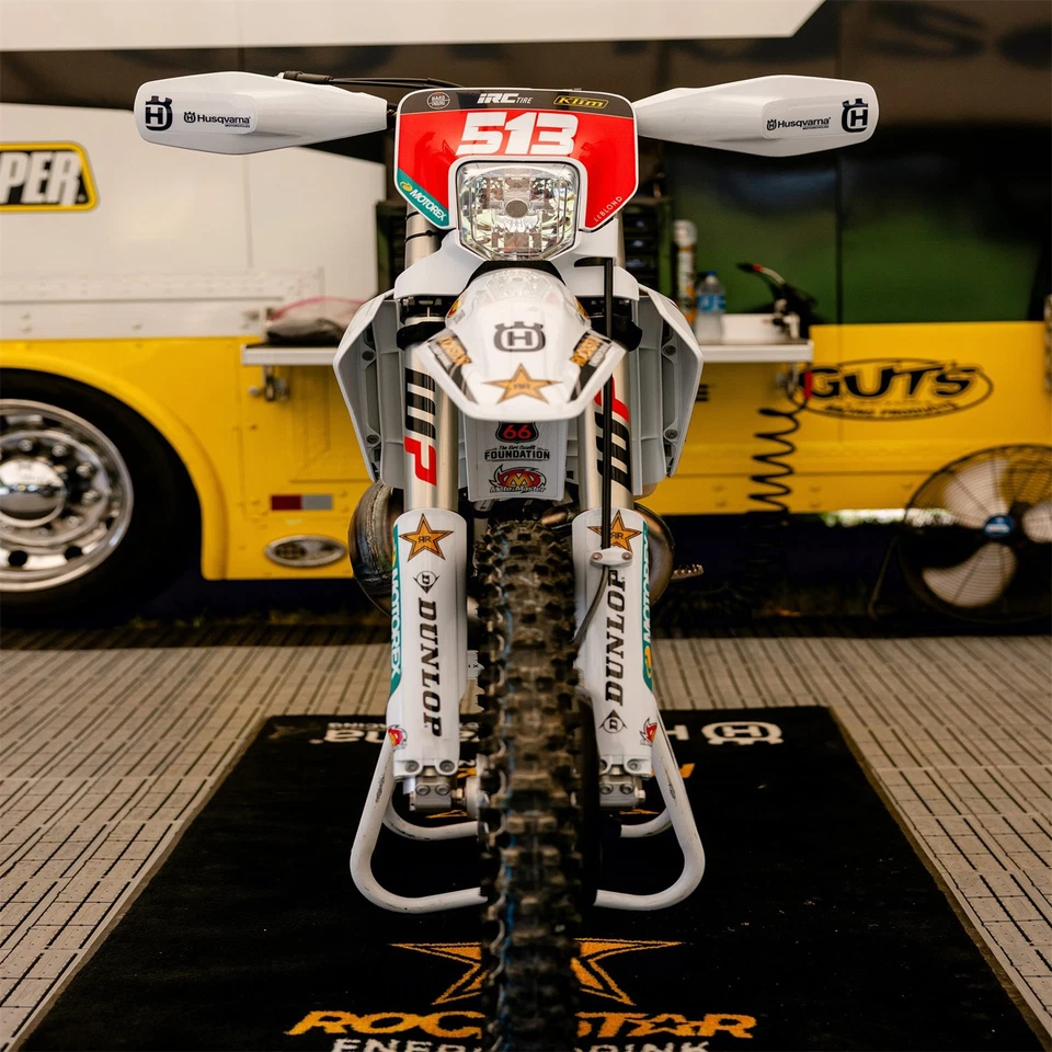 Mat For Husqvarna Anti-slip Motorcycle Workshop Showroom Garage Floor Carpet - Imagem 4 de 4