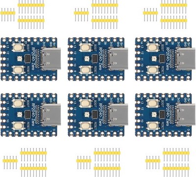 RP2040 Zero Board Set 6 Piece Microcontroller PICO Development Board Dual