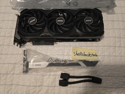 MSI GeForce RTX 4070 Ti SUPER VENTUS 3X BLACK OC 16GB  (Serial Number Recorded)