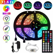 LED Strip Lights 33ft RGB Led Room Lights 5050 Led Tape Lights Color Changing