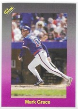 Mark Grace 1989 Classic Travel Purple #155 Chicago Cubs