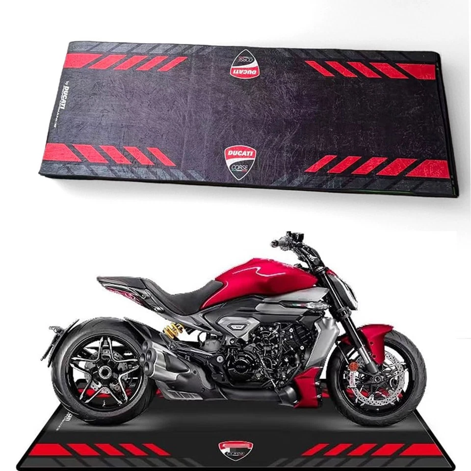 Alfombrilla de garaje para exhibición de piso Ducati V4 V4S V2 1299 MONSTER 950 821 937 939 220 cm Foto 3 de 4