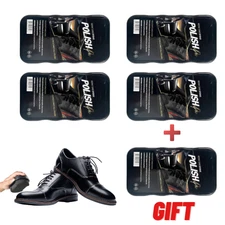 5 Shoe Polish Sponges Instant Shine Leather Care Boots Protector Quick Cleaning