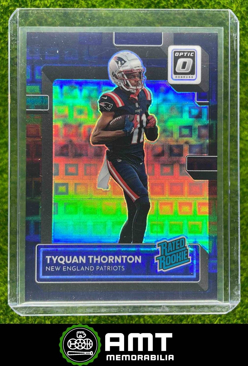 Tyquan Thornton RC 2022 Panini Donruss Optic 15/25 Black Pandora Patriots #222