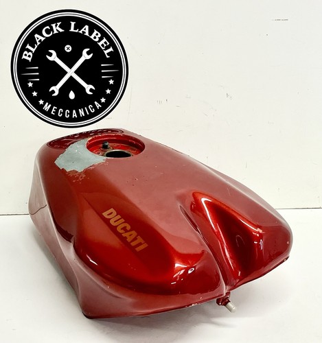 Genuine OEM Ducati 93-04 916/748/996/998 Red Fuel Petrol Gas Tank Needs Repair - Picture 3 of 12