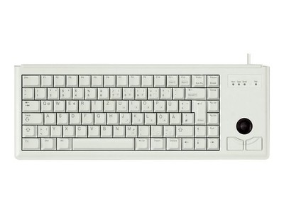 Cherry Compact-Keyboard G84-4400 Tastatur PS/2 Deutsch Hellgrau