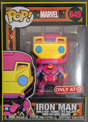 Funko Pop! Iron Man #649 Black Light - Target Exclusive - Marvel Avengers