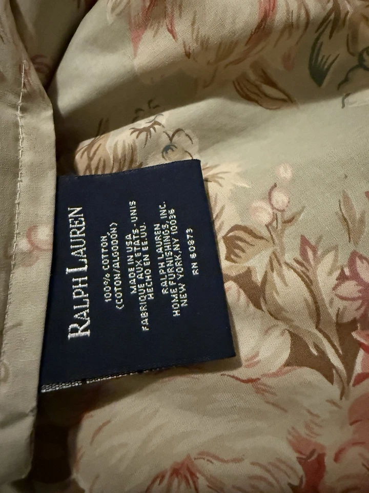 VTG Ralph Lauren Sage Green CHARLOTTE Floral Cottage Roses FULL/QUEEN Comforter - Image 2 of 4
