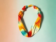 Gradient Tie Dye Wide Cotton Stretch Headband Hair Accessory