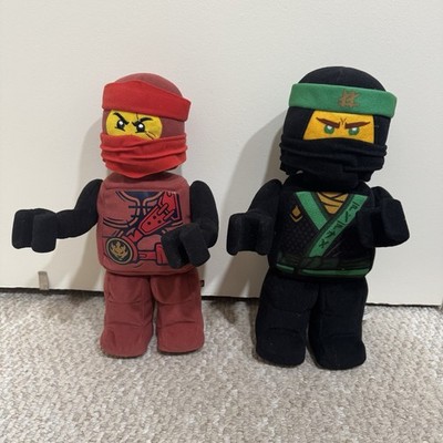 LEGO Ninjago Movie Both Green Red Ninja Warrior Kai Plush Stuffed Figures  Toy